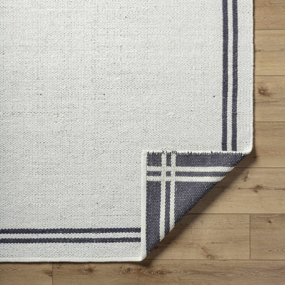 Nimue Wool Area Rug - Elegant Border Design for Cozy Interiors
