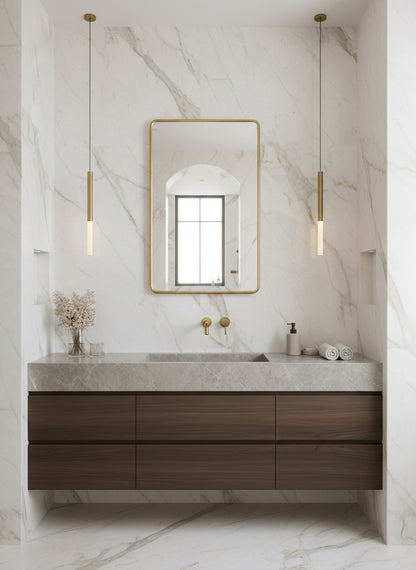 Elegant bathroom wall mirror