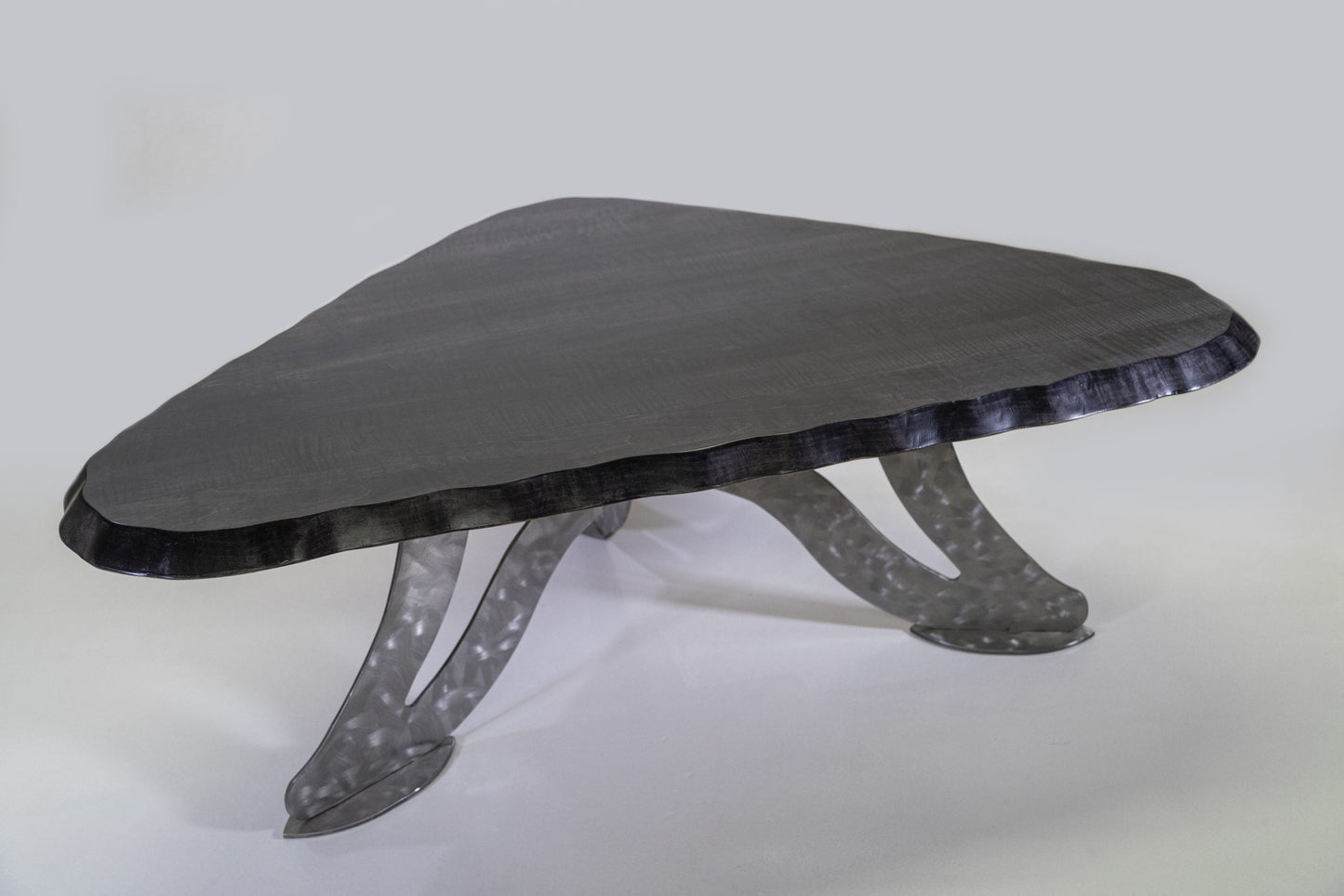 Wavy Tiger Maple Racetrack with Scalene Base