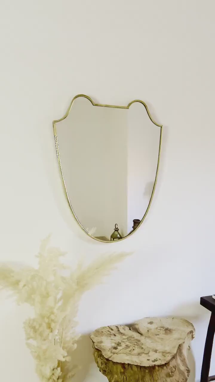 Brass Frame Bathroom Mirror