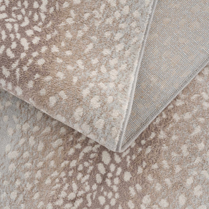 Tan Leopard Print Area Rug - Stylish Home Decor Accent