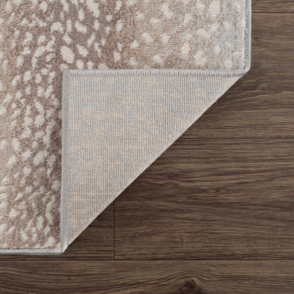 Tan Leopard Print Area Rug - Stylish Home Decor Accent