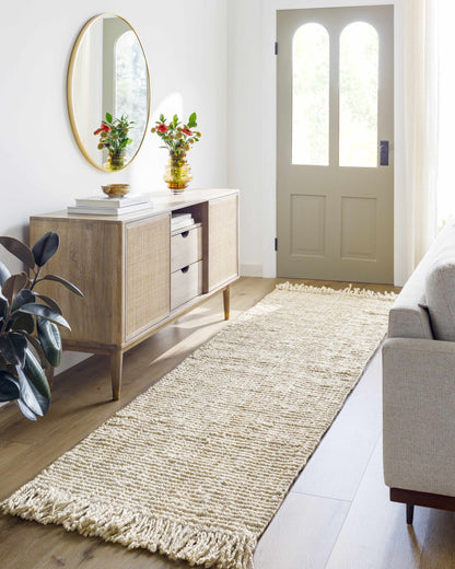 Bleached Jute Area Rug - Eco-Friendly Stylish Home Decor