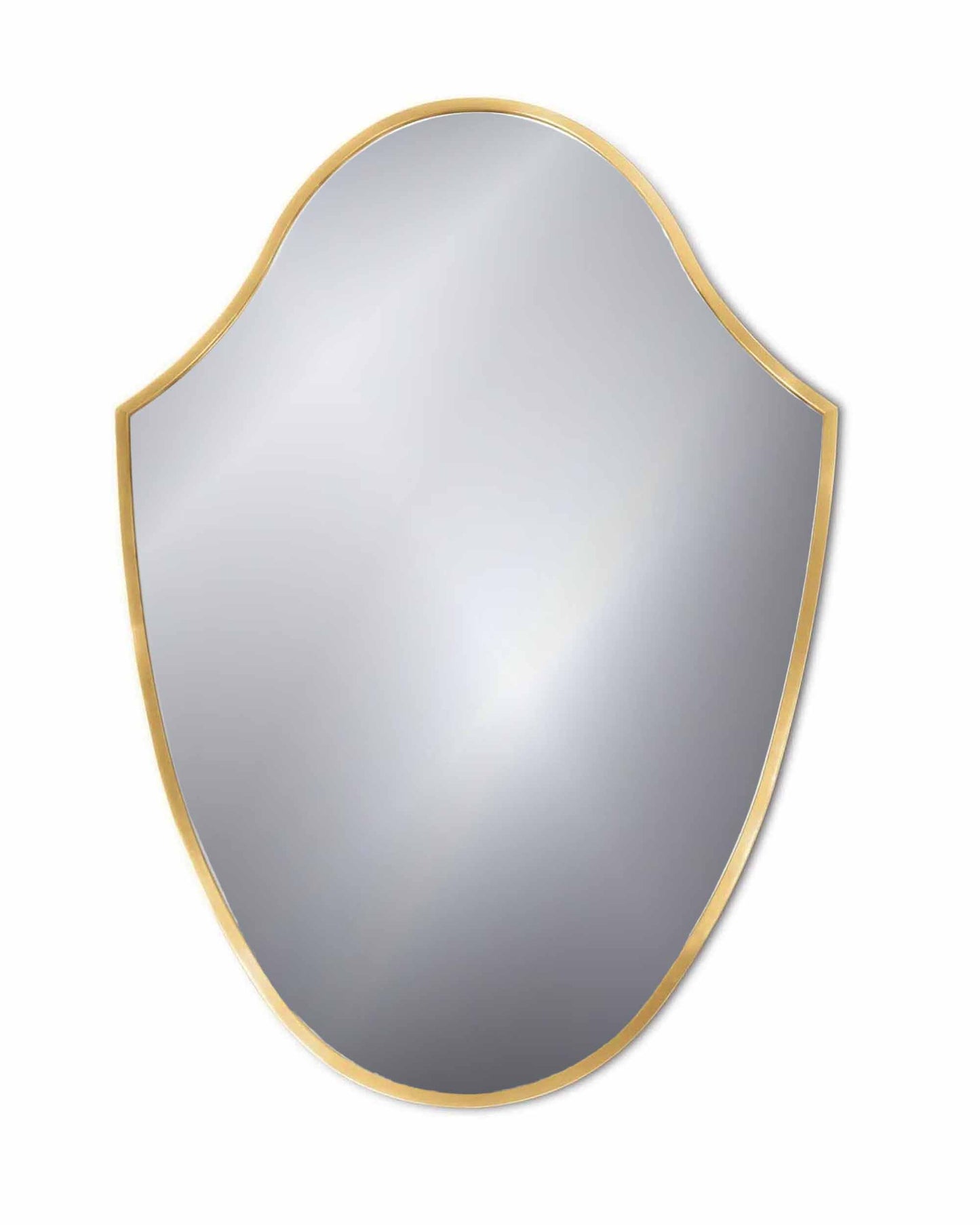 Italian Shield Brass Wall Mirrors - Bathroom Mirrors