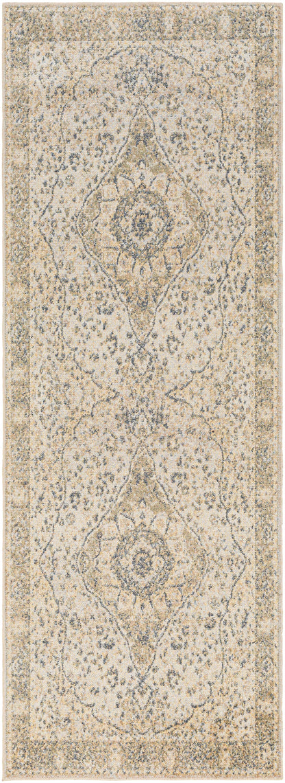 Washable Flat Pile Area Rug - Soft Durable Modern Design