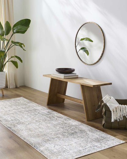 Hera Olive Washable Flat Pile Rug - Stylish  Easy to Clean