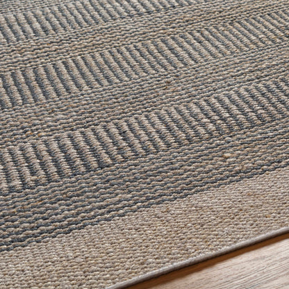 Navy Jute Area Rug - Stylish Durable Home Decor