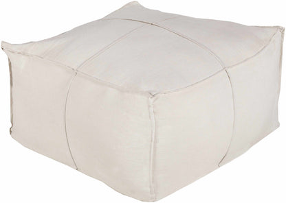 Ivory Pouf By Friendsville Solid And Striped Design Bedrooms