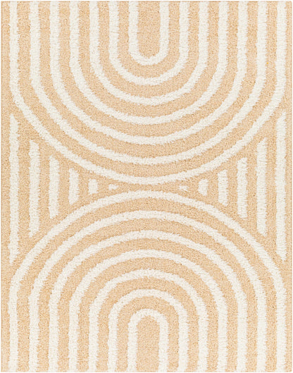 Beige Arnel Area Rug - Soft Modern Cozy Design