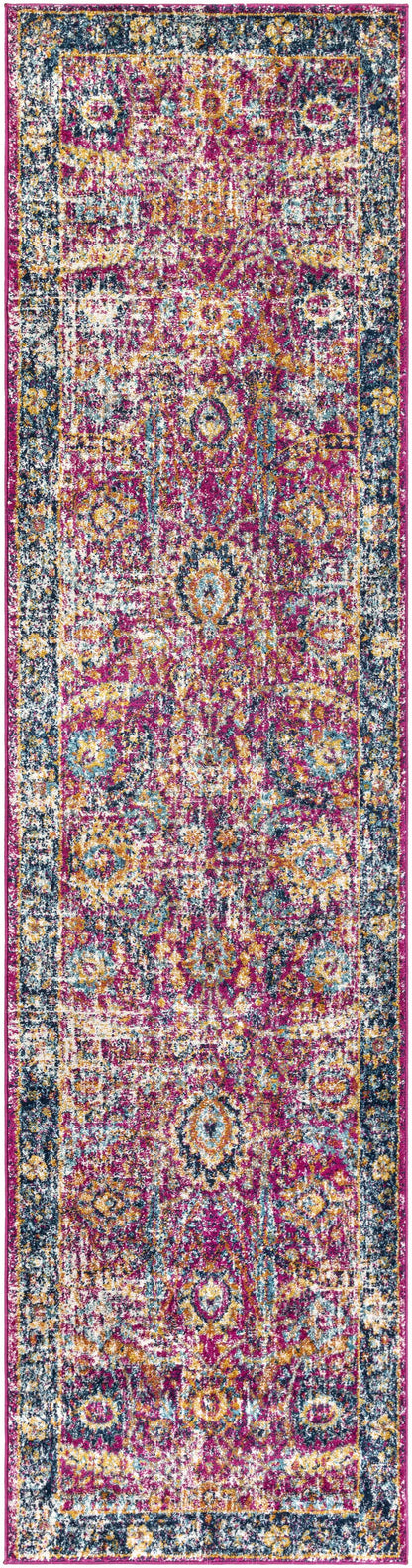 Burgundy Area Rug - Colorful Living Room  Bedroom Décor