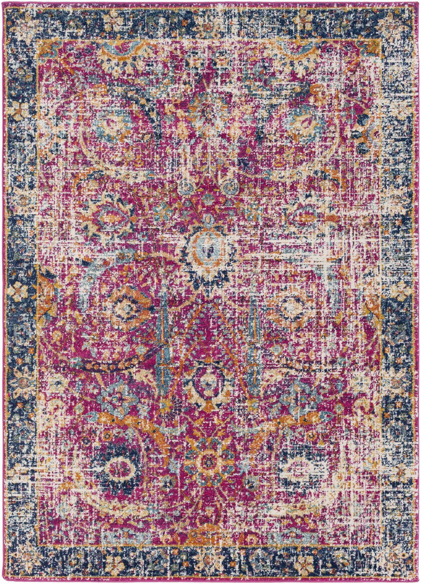 Burgundy Area Rug - Colorful Living Room  Bedroom Décor