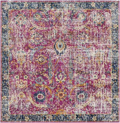 Burgundy Area Rug - Colorful Living Room  Bedroom Décor