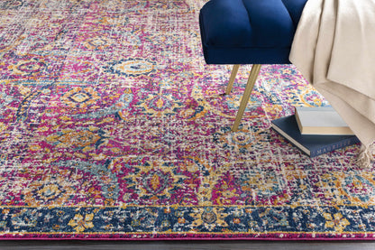 Burgundy Area Rug - Colorful Living Room  Bedroom Décor