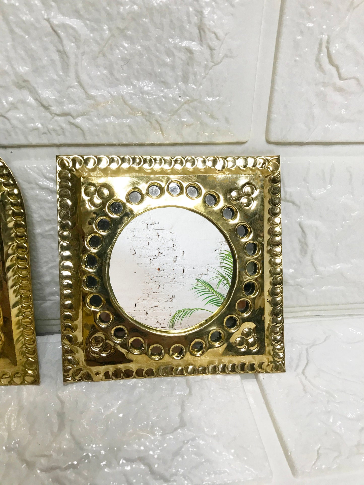 a picture frame with a picture of a plant on it