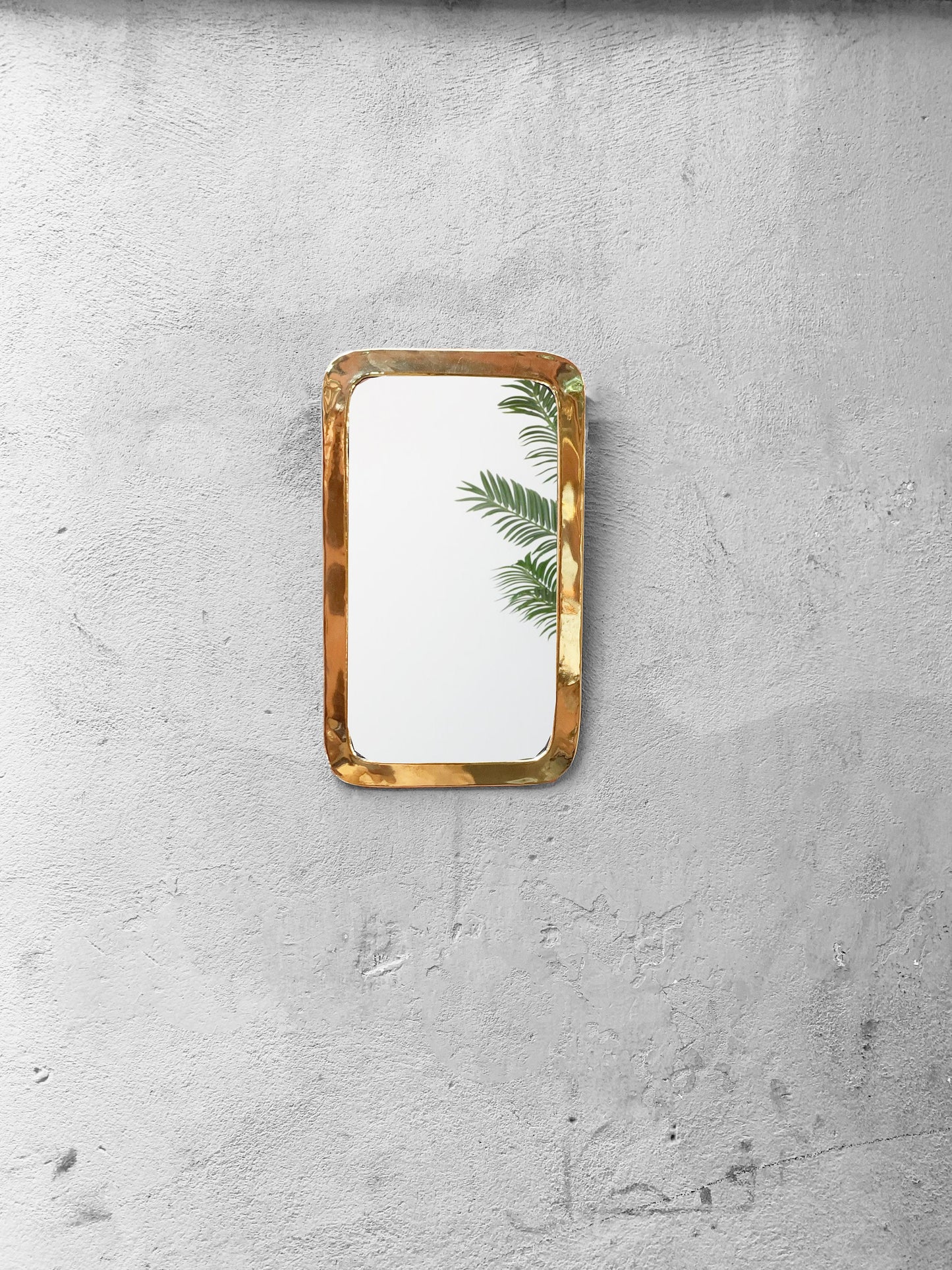 Handmade Rectangle Mirrors - Gold Brass Frame Mirror