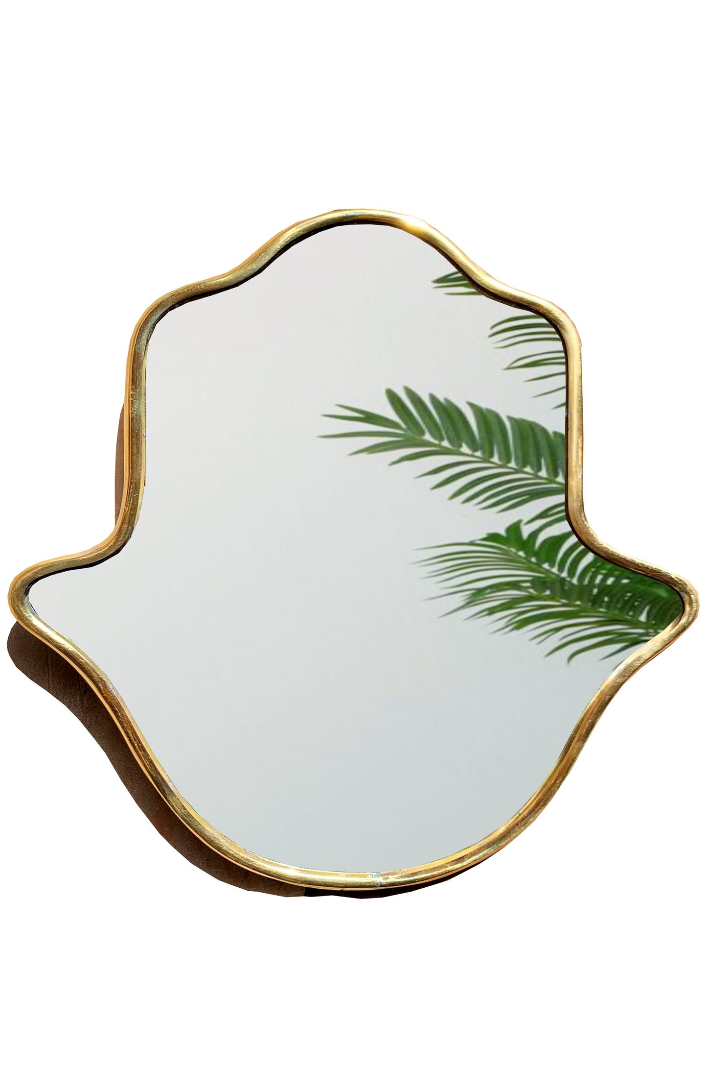 Gold Hamsa Mirror - Brass Handmade Mirror