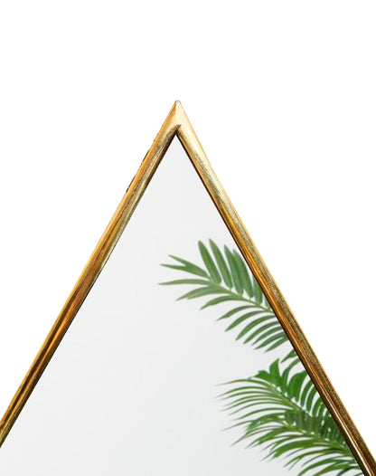 Miroir avec cadre en laiton doré