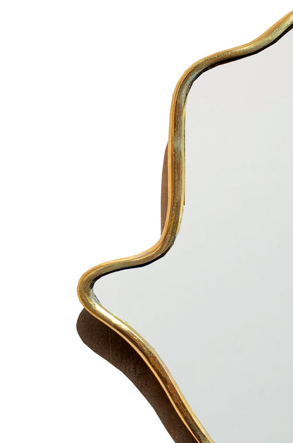 Gold Hamsa Mirror - Brass Handmade Mirror