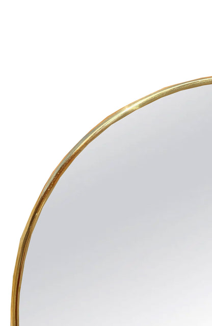 Handmade Oval Golden Wall Mirror