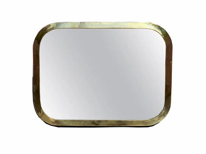 Gold Brass Rectangle Mirror