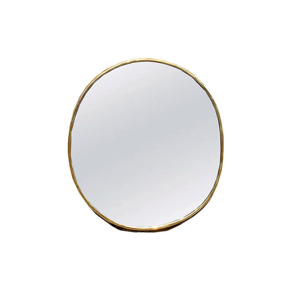 Handmade Oval Golden Wall Mirror