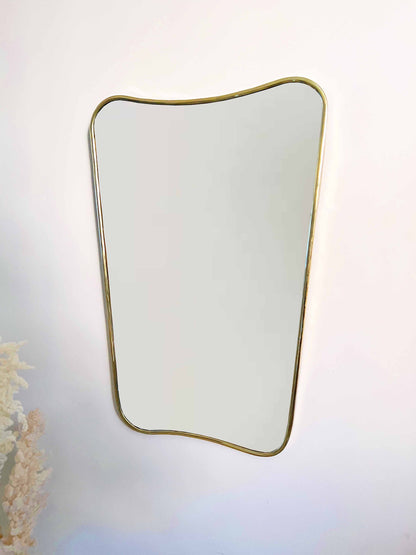 Butterfly Irregular Mirror, Gold Brass Mirror, Bathroom Mirror, Hall Mirror, Aesthetic Luxurious Wall Mirror