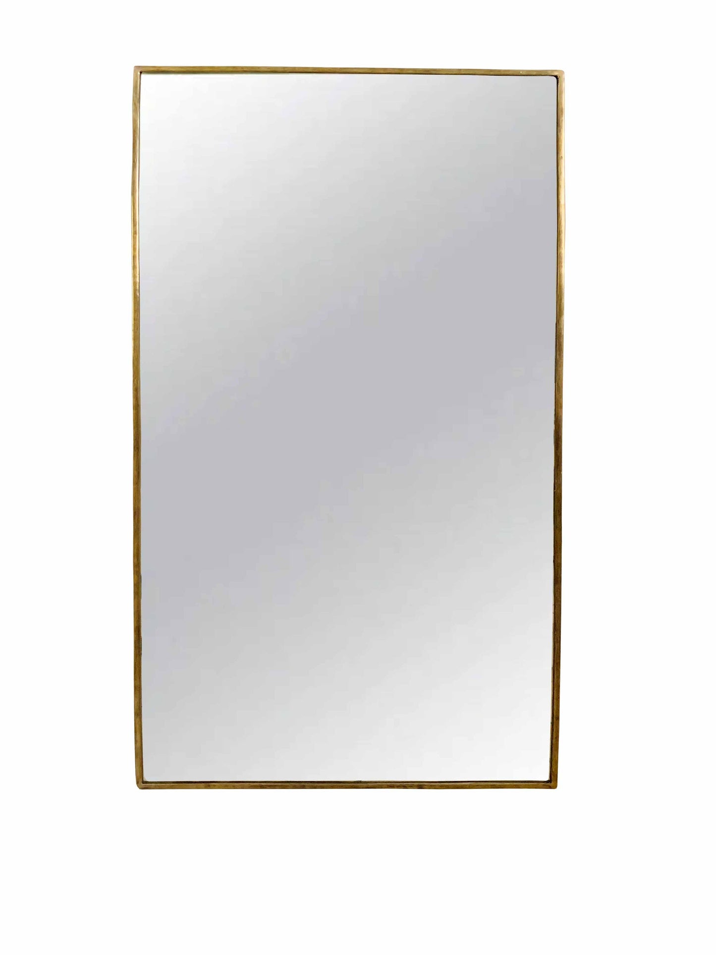 Miroir rectangulaire en laiton | Miroir mural doré