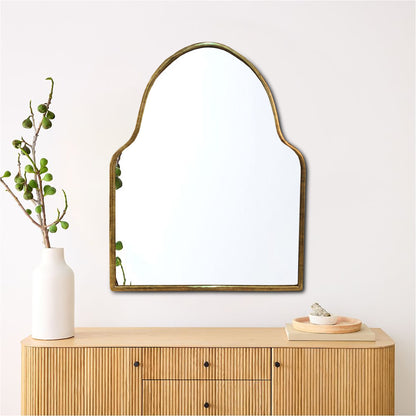 Antique Brass Mirror