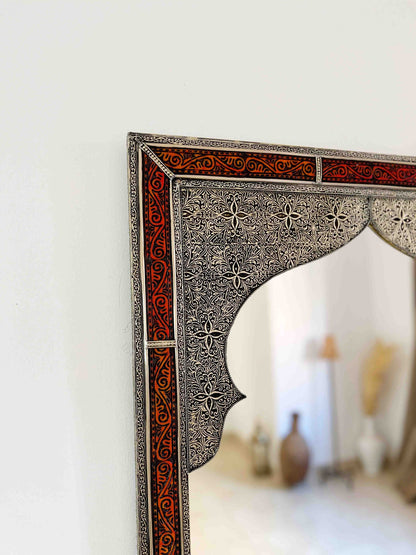 Moroccan Vintage Engraved Mirror