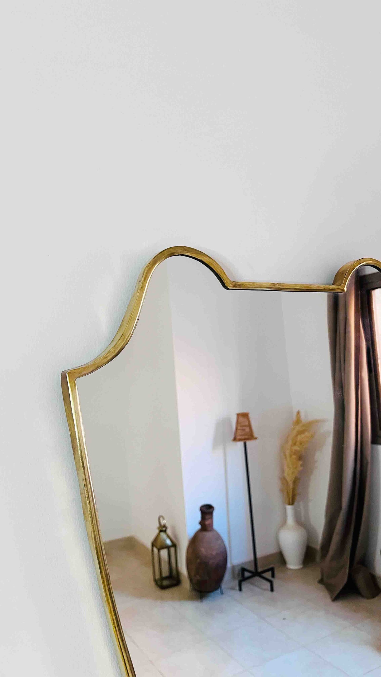 Brass Frame Bathroom Mirror