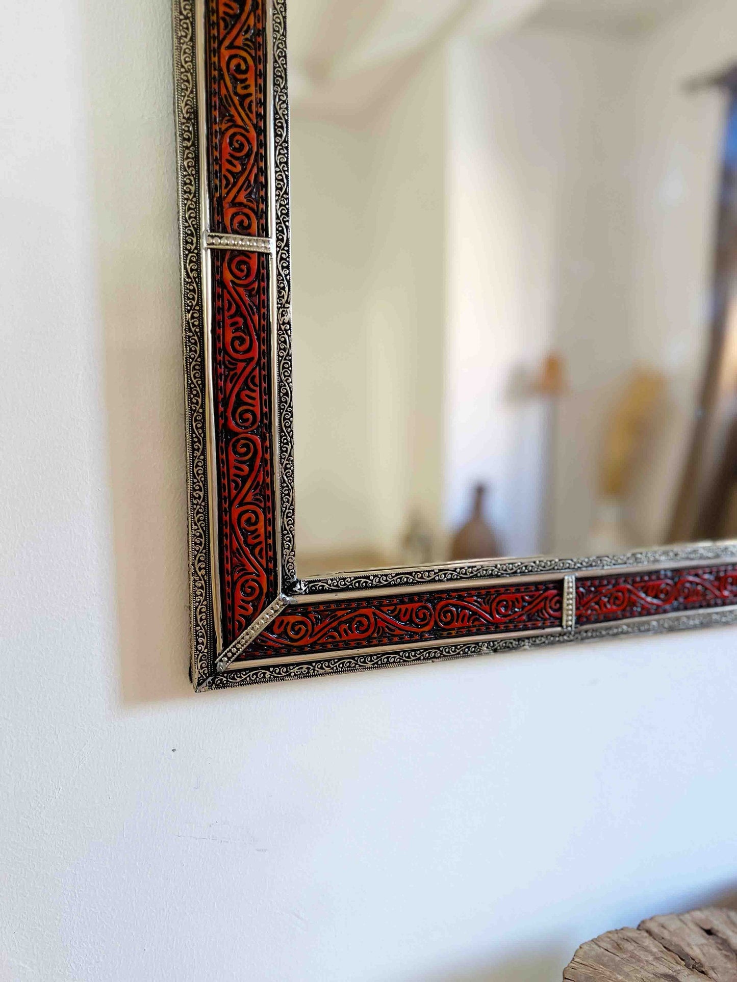 Moroccan Vintage Engraved Mirror