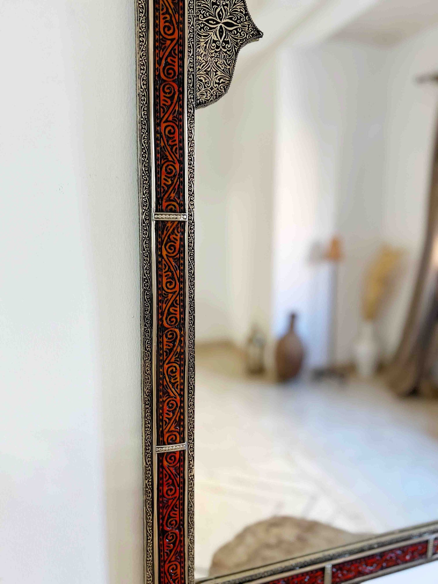 Moroccan Vintage Engraved Mirror