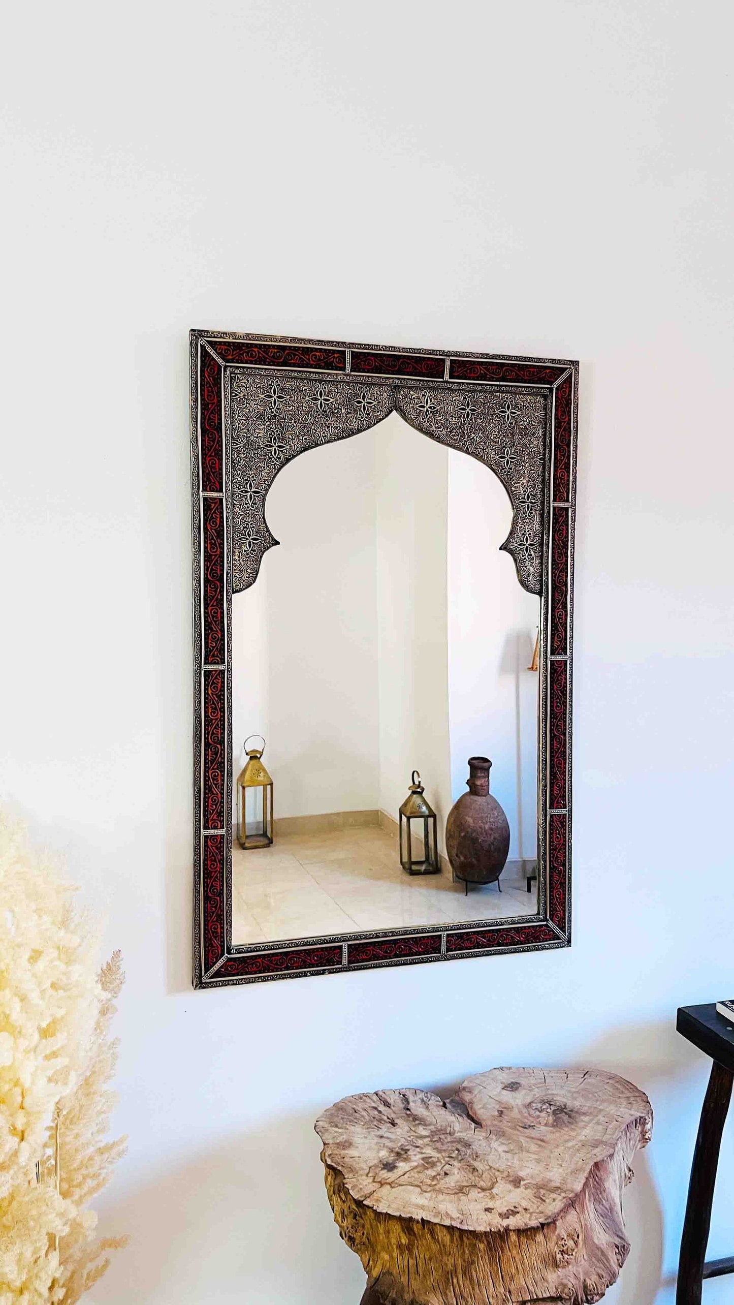 Moroccan Vintage Engraved Mirror