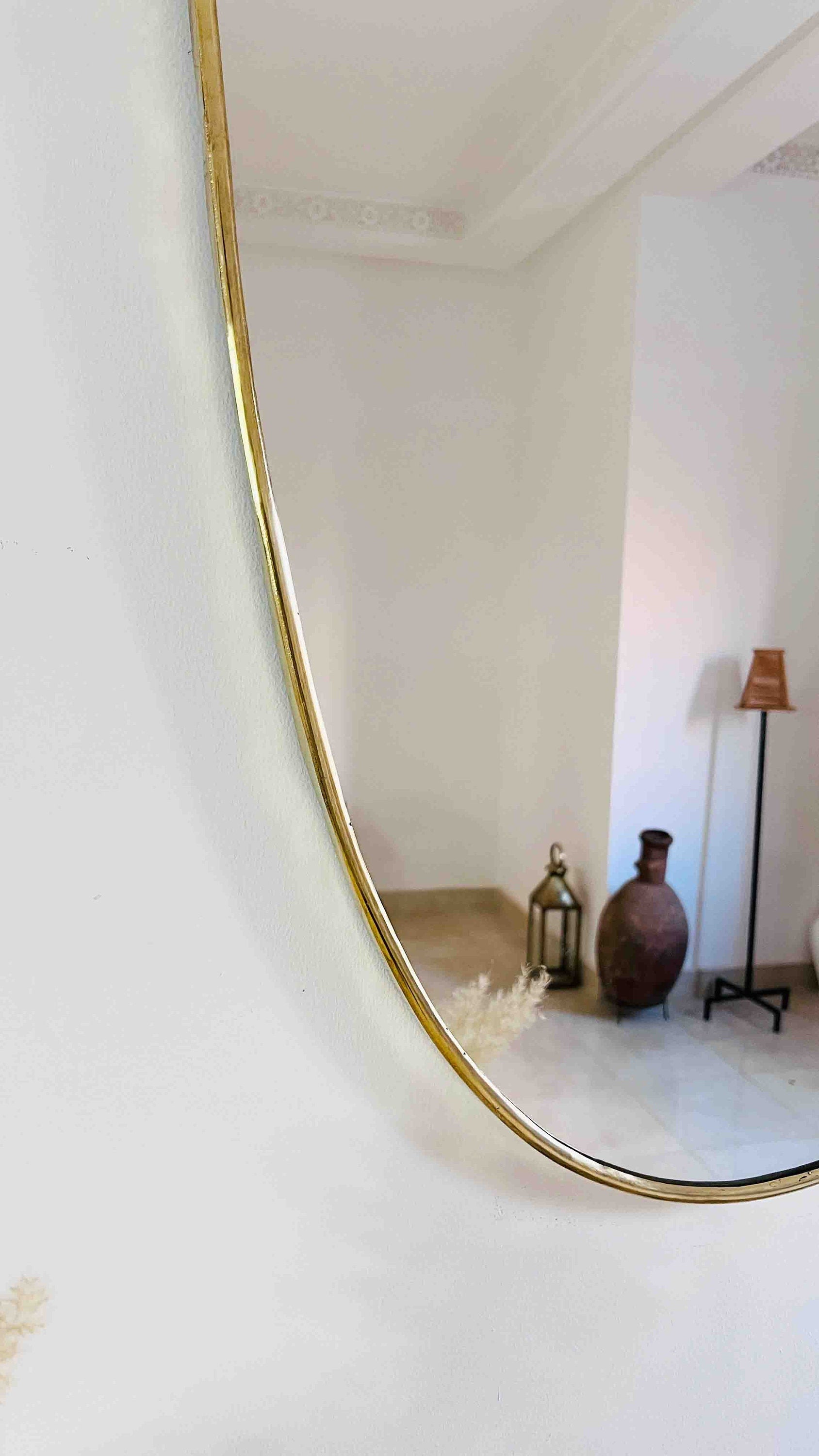 Brass Frame Bathroom Mirror